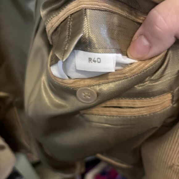 CCC Western Wear Men's Corduroy 44 Sport Coat Cowboy Blazer Suede Elbow Patches - Picture 4 of 6